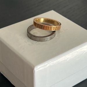 Set of Two Number Rings by Maison Margiela